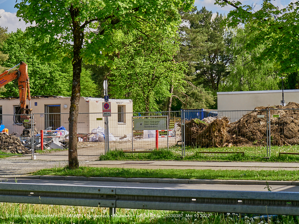 10.05.2022 - Baustelle am Haus für Kinder in Neuperlach